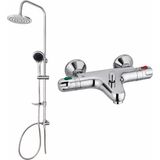 Gpd Termostatik Banyo Bataryası TBB01 ve Robot Duş Seti DST19-1 - Krom