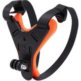 Gplus GP523 Gopro 11 Eken H9R Sjcam Sj4000 Aksiyon Kameralarla Uyumlu Jaw Mount Kask Bağlantı Aparatı Kask Çene Tutucu Turuncu