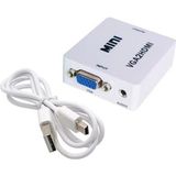 Gplus VGA To HDMI Mini Switch Full Hd VGA HDMI Görüntü Çevirici Dönüştürücü Switch