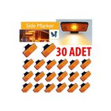GPR AUTO PARTS Kamyon Tır Dorse Otobüs Led Marker Yan Lamba 30 Adet Sarı 24 Volt