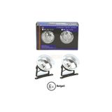 GPR AUTO PARTS Üniversal Yuvarlak Sis Lambası Takımı (2 Adet) 9 Cm Ampüllü