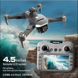 Gps Li Drone Ekranlı Uzaktan Kumanda App Destekli Quadcopter Brushless Motor 4K Kamera - Siyah