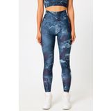 GRAB Lacivert Batik Desen Spor Tayt