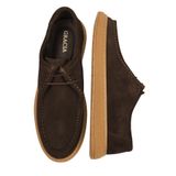 GRACIA Hakiki Süet Deri Erkek Günlük Sneakers Wallabee Mokasen Bağcıklı Casual Tarzı Yürüyüş Ve Şehir Ayakkabısı Hafif, Süet Kahverengi, 41