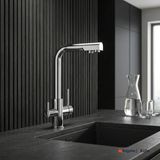 Gradde Kale Pure Su Arıtma Çıkışlı Mutfak Bataryası - Inox