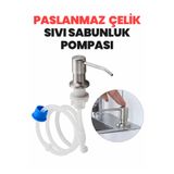 GRADDE Paslanmaz Çelik Sıvı Sabunluk Pompası Lavabo Tezgah altı Mutfak lavaboları banyo tezgahları