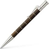 Graf Von Faber-Castell Anello Grenadilla Tükenmez Kalem, Platin Kaplama Halkalı Özel Reçine Gövde, B - Ana Renkler