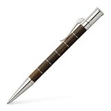 Graf von Faber-Castell Anello Grenadilla Tükenmez Kalem, Platin Kaplama Halkalı Özel Reçine Gövde, B Uç Kalınlığı