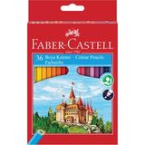 Graf Von Faber-Castell Faber-Castell 36 Renk Boya Kalemi, Canlı ve Parlak Renkler, Kırılmaya Dayanıklı Uçlar, Ergonomik Tas - Renkli