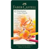 Graf Von Faber-Castell Faber-Castell Polychromos Kuru Boya Kalemi, 12 Renk - Renkli