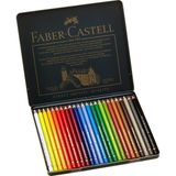 Graf Von Faber-Castell Faber-Castell Polychromos Kuru Boya Kalemi, 24 Renk - Renkli