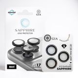 Grafent Safir iPhone 17 Pro/17 Pro Max Mavi Lens Koruyucu - Çizilme Direnci, Tam Kamera Kaplama