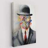 Graffiti Pop Art İnsanın Oğlu, Rene Magritte Dekoratif Kanvas Tablo, Duvar Dekoru 6316