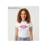 Grafftee Clothing Pandorica's Friends Rachel T-shirtü Slim Fit Likralı Crop Pamuklu Penye Kadın Tişört (Body Tee)