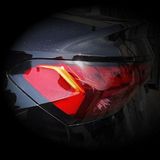 Graficar Design Audi A3 ile Uyumlu 8y Stop Çerçevesi Sticker Kolay Uygulama Uzun Ömürlü, Parlak Siyah Sedan