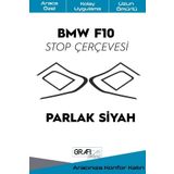 Graficar Design BMW F10 ile Uyumlu Stop Çerçevesi Sticker Kolay Uygulama Uzun Ömürlü