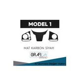 Graficar Design Honda Fc5 ile Uyumlu Direksiyon Kaplama Sticker Model 1