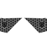 Graficar Design Peugeot 2008 ile Uyumlu Kelebek Cam Sticker Set Aslan, Logolu