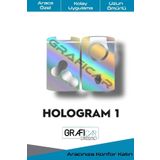 Graficar Design Renault Clio4 ile Uyumlu Anahtar Kart Folyo Sticker Kaplama, Hologram 1