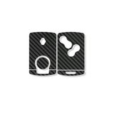 Graficar Design Renault Clio4 ile Uyumlu Megane 3 Fluance Anahtar Kart Folyo Sticker Kaplama Mat Karbon Siyah
