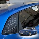 Graficar Design Volkswagen Polo Mk6 ile Uyumlu Kelebek Cam Sticker Set, Logosuz 2017 Günümüz Model Yılları ile Uyumlu
