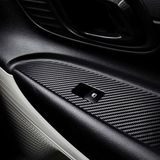 Graficar Design Yeni Hyundai ile Uyumlu I20 İç Trim Folyo Kaplama Set, Mat Karbon Siyah Ayna Katlama Butonlu ELITE