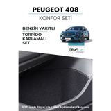 Graficar Peugeot 408 Konfor Seti - Torpido Kaplamalı Set / Araç Içi Eşya Cepleri Ses Giderici Kaplama Set
