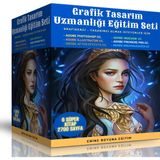 Grafik Tasarım Uzmanlık Eğitim Seti (6 Kitap) - Enine Boyuna Eğitim