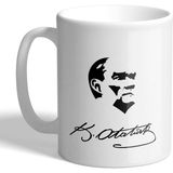 Grafilli Design Atatürk Kupa Bardak 03