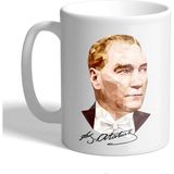 Grafilli Design Kişiye Özel Atatürk Kupa Bardak 007