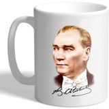 Grafilli Design Kişiye Özel Atatürk Kupa Bardak 012