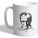 Grafilli Design Kişiye Özel Atatürk Kupa Bardak 04