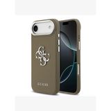 Grained 4G Desenli Metal Büyük Logolu iPhone 17 Air Kılıf