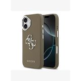 Grained 4G Desenli Metal Büyük Logolu iPhone 17 Kılıf