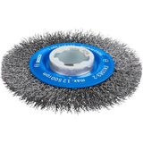 Grains Global Professional Accessories Cam Fırçası, Dalgalı Tel Clean (Metal Için, X-Lock, Ø 115 Mm, Tel Kalınlığı 0,3 Mm) - Ahşap