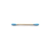 Grains Global The Humble Co. - Humble Brush Swabs - Blue, Bambu Kulak Çubuğu Mavi, Çevre Dostu Pamuklu Kulak Çubukları, Plastik Içermeyen Ambalaj, Doğal Renkli Pamuktan Kulak Çubukları