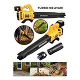 Graizer 21 V Çift Akülü Turbo Motor 2800 Rpm Yaprak Hava Üfleme Makinesi