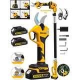 Graizer 52-S Brushless Motor Teleskop Akülü Bağ Dal Ağaç Kesme Biçme Budama Şarjlı Makası Makas