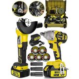 Graizer Alman 128 V Profesyonel 2li Çelik Şanzuman Set Somun Sıkma Taşlama Makinesi