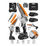 Graizer Alman 128 Vf 10 Ah Yağ Pompali Motor Akülü Dal Kesme Budama Testere Bıçkı Makinesi 20cm
