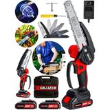 Graizer Alman 148 Vf 10 Ah %100 Kömürsüz Motor Akülü Dal Kesme Budama Testere Bıçkı Makinesi 15 cm