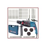 Graizer Alman 2-26 Kırıcı Delici 3000 Watt Sjs Metal Dişli Şanzuman Darbeli Matkap + Yedek Mandren + 20 Uç