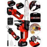 Graizer Alman 248 Vf 10 Ah %100 Bakir Sargili Akülü Dal Kesme Budama Testere Bıçkı Makinesi 35 cm