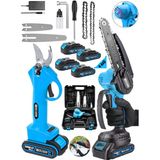 Graızer Alman 598 Vf 20 Ah 2 Li Set 4 Akulu Celik Sanzuman Sarjli Dal Agac Kesme Bag Budama Makasi Testere