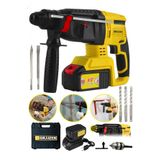 Graizer Alman 88 V 5 Ah 4 Joule Bakir Sargili Kömürsüz Motor Darbeli Çift Akülü Şarjlı Kırıcı Delici Hilti