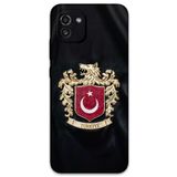 Gramaphone Galaxy A03 ile Uyumlu Türk Desenli Telefon Kılıfı + Ekran Koruyucu - 5855