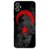 Gramaphone Galaxy A04e ile Uyumlu Türk Bayrağı Desenli Telefon Kılıfı + Ekran Koruyucu - 5852