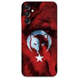 Gramaphone Galaxy A24 ile Uyumlu Türk Bayrağı Desenli Telefon Kılıfı + Ekran Koruyucu - 5856