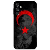 Gramaphone Galaxy A24 Uyumlu Türk Bayrağı Desenli Telefon Kılıfı + Ekran Koruyucu - 5852