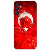 Gramaphone Galaxy A34 ile Uyumlu Türk Bayrağı Desenli Telefon Kılıfı + Ekran Koruyucu - 5847